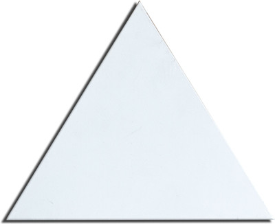 

KetKraft White Stretched Canvas Triangle Linen Acid Free Pre Stretched Canvas (Set of 1)(White)