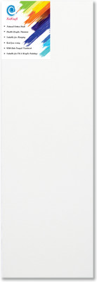 

KetKraft White Stretched Canvas Rectangle Linen Acid Free Pre Stretched Canvas (Set of 1)(White)