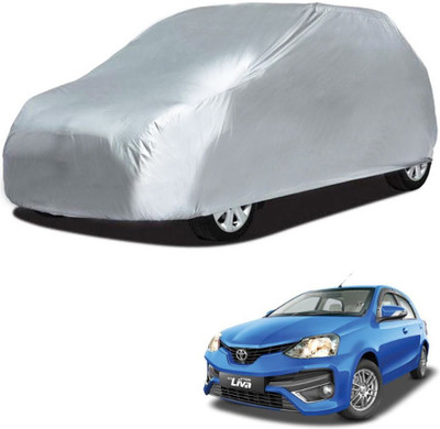 Deltakart Car Cover For Toyota Etios Liva (Without Mirror Pockets)(Silver)