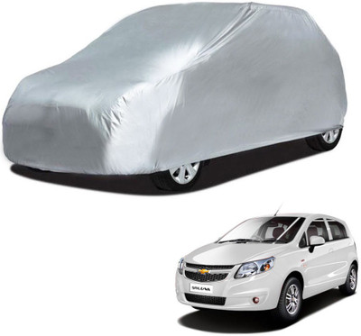 Deltakart Car Cover For Chevrolet Sail UVA (Without Mirror Pockets)(Silver)