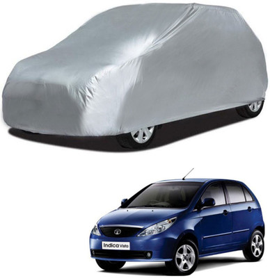 Deltakart Car Cover For Tata Indica Vista (Without Mirror Pockets)(Silver)