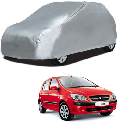 Deltakart Car Cover For Hyundai Getz (Without Mirror Pockets)(Silver)