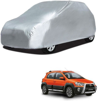 Deltakart Car Cover For Toyota Etios Cross (Without Mirror Pockets)(Silver)