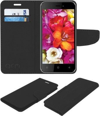 ACM Flip Cover for Karbonn Titanium Vista 4g(Black, Cases with Holder, Pack of: 1)