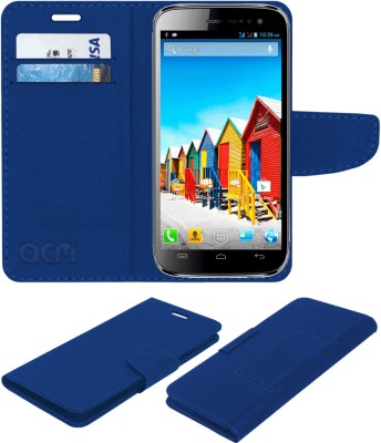 ACM Flip Cover for Micromax Superfone Canvas 3 A116(Blue, Cases with Holder, Pack of: 1)