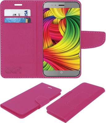 ACM Flip Cover for Intex Cloud Swift(Pink, Cases with Holder, Pack of: 1)