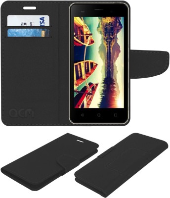 ACM Flip Cover for Micromax Bolt Supreme 4 Q352(Black, Cases with Holder, Pack of: 1)
