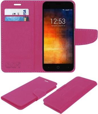 ACM Flip Cover for Smartron T.Phone P(Pink, Cases with Holder, Pack of: 1)