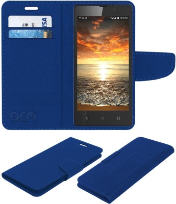 ACM Flip Cover for Lyf Connect C459(Blue, Cases with Holder, Pack of: 1)