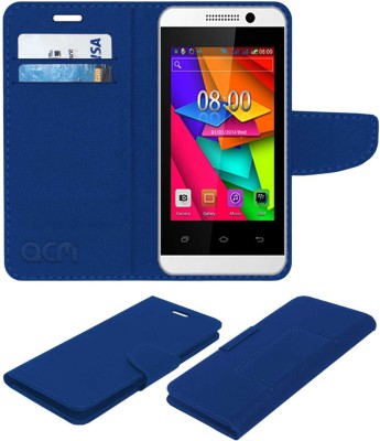 ACM Flip Cover for Videocon Infinium Z50q Lite(Blue, Cases with Holder, Pack of: 1)