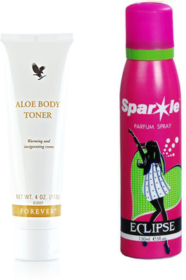 

Forever Aloe Body Toner 113 g (056) With one sparkle perfume spray 150 ml(Set of 2)