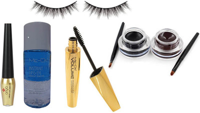 

KASCN ORIGINAL HIGH QUALITY PROFESSIONAL EYE LINER, EYE AND LIP REMOVER ,BLACK AND BROWN LINER & SMUGER5 ,EYE LESHISH,MASCARA COMBO KIT FOR ALL SKIN TONE(Set of 1)