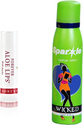 

Forever Aloe Lips With Jojoba 4.25 g (022) With one sparkle perfume spray 150 ml(Set of 2)