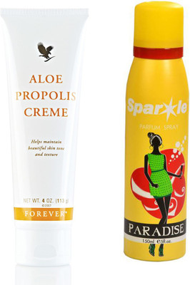 

Forever Aloe Propolis creme 113 g (051) With One Sparkle Perfume Spray 150 Ml(Set of 2)