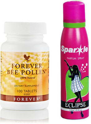 

Forever Bee Pollen 100N tablets (026) With one sparkle perfume spray 150 ml(Set of 2)