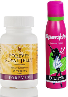 

Forever Royal Jelly 60N tablets (036) With one sparkle perfume spray 150 ml(Set of 2)