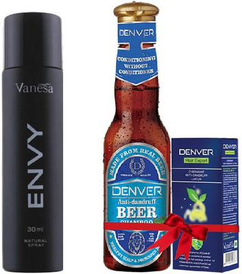 

Envy Men Perfum With Anti Dandruff Beer Shampoo(Set of 2)