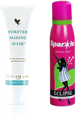 Forever Aloe Marine Mask 113 g (234) With One Sparkle Perfume Spray 150 Ml(Set of 2)
