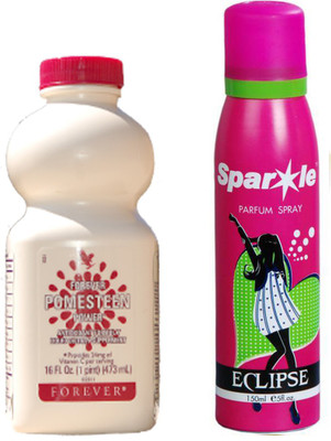 

Forever Living Pomesteen Power 500 Ml (262) With One Sparkle Perfume Spray 150 Ml(Set of 2)