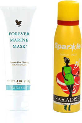 

Forever Aloe Marine Mask 113 g (234) With One Sparkle Perfume Spray 150 Ml(Set of 2)