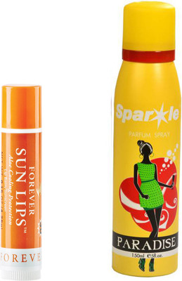 

Forever Sun Lips With SPF 30 (462) With one sparkle perfume spray 150 ml(Set of 2)
