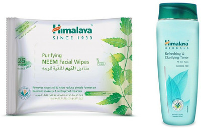 

Himalaya Purifying Neem Facial Wipes, Refreshing & Clarifying Toner(Set of 2)
