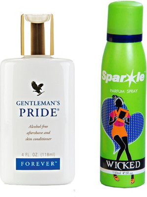 

Forever Gentleman's pride 118 ml (070) With one sparkle perfume spray 150 ml(Set of 2)