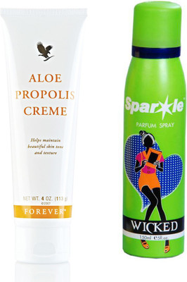 

Forever Aloe Propolis creme 113 g (051) With One Sparkle Perfume Spray 150 Ml(Set of 2)
