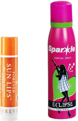

Forever Sun Lips With SPF 30 (462) With one sparkle perfume spray 150 ml(Set of 2)