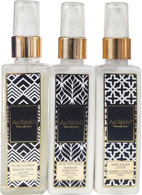 An Yahh Set Of 3(Cleanser + lotion + Moisturiser) 300 ML(Set of 3)