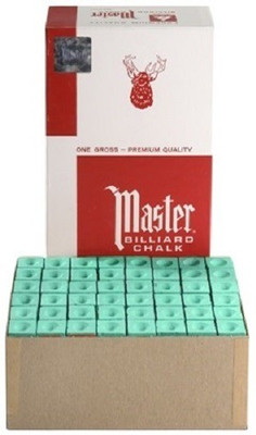

Laxmi Ganesh Billiard D546S4 MASTER CHALK FOR SNOOKER AND POOL CUE 144 PIECE (GREEN) Snooker, Pool Cue Stick(Silicone)