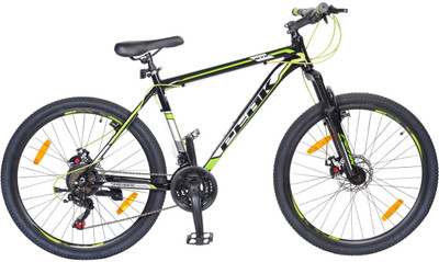 

Atlas Hammer Front Suspention Disc Brake Bike For Adults Black&Green 26 T Mountain/Hardtail Cycle(21 Gear, Black)