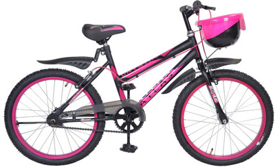 

Atlas Crystal Bike Fenders For Kids Of Age 7-9Yrs Black&Pink 20 T Recreation Cycle(Single Speed, Black)