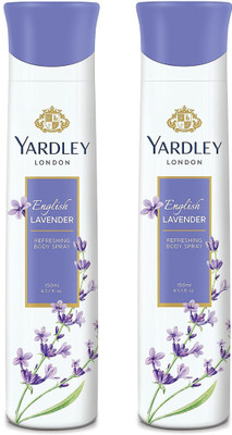 

Yardley London Women English Lavender 150ML Each (Pack of 2) Body Spray - For Women(300 ml, Pack of 2)