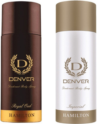 

Denver Royal Oud and Imperial Deodorant Body Spray 165ML Each Combo (Pack of 2) Body Spray - For Men & Women(330 ml, Pack of 2)