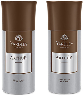 

Yardley London Men Arthur 150ML Each (Pack of 2) Body Spray - For Men(300 ml, Pack of 2)