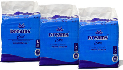 

Dreams Care large premium adult diaper Adult Diapers - L(30 Pieces)
