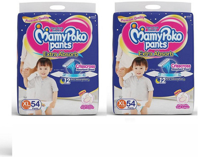 

MamyPoko MAMY POKO XL 108PCS - XL(108 Pieces)