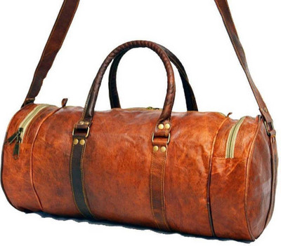 

Handcrafted exports 18 inch/46 cm Travel Duffel Bag Travel Duffel Bag(Brown)