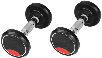 

KTC KTCSTEELDOUMBELL Fixed Weight Dumbbell(10 kg), Silver;black