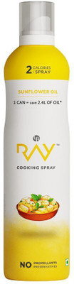 

Ray Healthy Cooking Spray -Refined Sunflower OIL - 200 ml ( 2 Calories/spray) Sunflower Oil Can(200 ml)