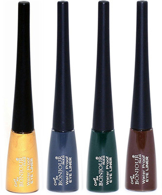 Bonjour Paris water proof bonjour eye liner 5 ml(Golden, Grey, Dark Green, Brown)