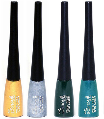 

Bonjour Paris water proof bonjour eye liner 5 ml(Golden, Silver, Dark Green, Green)