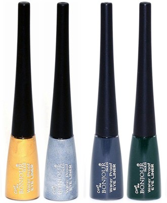 BONJOUR PARIS water proof bonjour eye liner 5 ml(Golden, Silver, Dark Green, Grey)