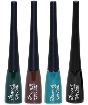 Bonjour Paris water proof bonjour eye liner 5 ml(Dark Green, Brown, Green, Black)
