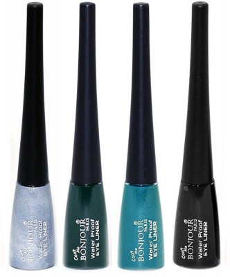 BONJOUR PARIS water proof bonjour eye liner 5 ml(Silver, Dark Green, Green, Black)