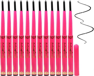 M.A.R.S Perfect Eyeliner Waterproof Black Pack of 12 0.35 g(Black)