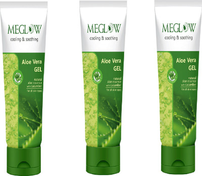 

meglow Aloe Vera Gel set of 3 Face Wash(300 g)