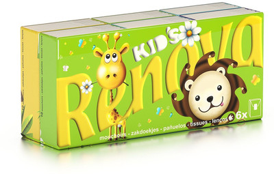 

Renova Paper Pocket Tissues Kids Compact,4 Ply,White Pocket Tissues,Extra Softness With Absorbency