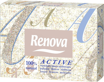

Renova Active Mini Facial Tissues - 3 Ply White Tissue ,Extra-Soft , First Time In INDIA.(Pack of 46)